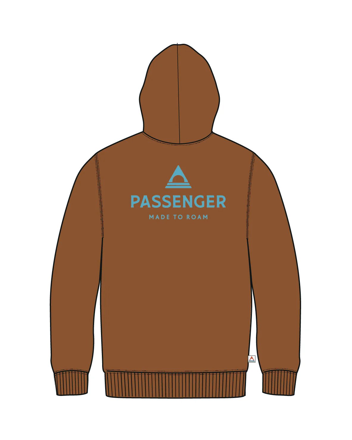 Passenger Relaxed Fit Hoodie - Sunset Orange - Image 9