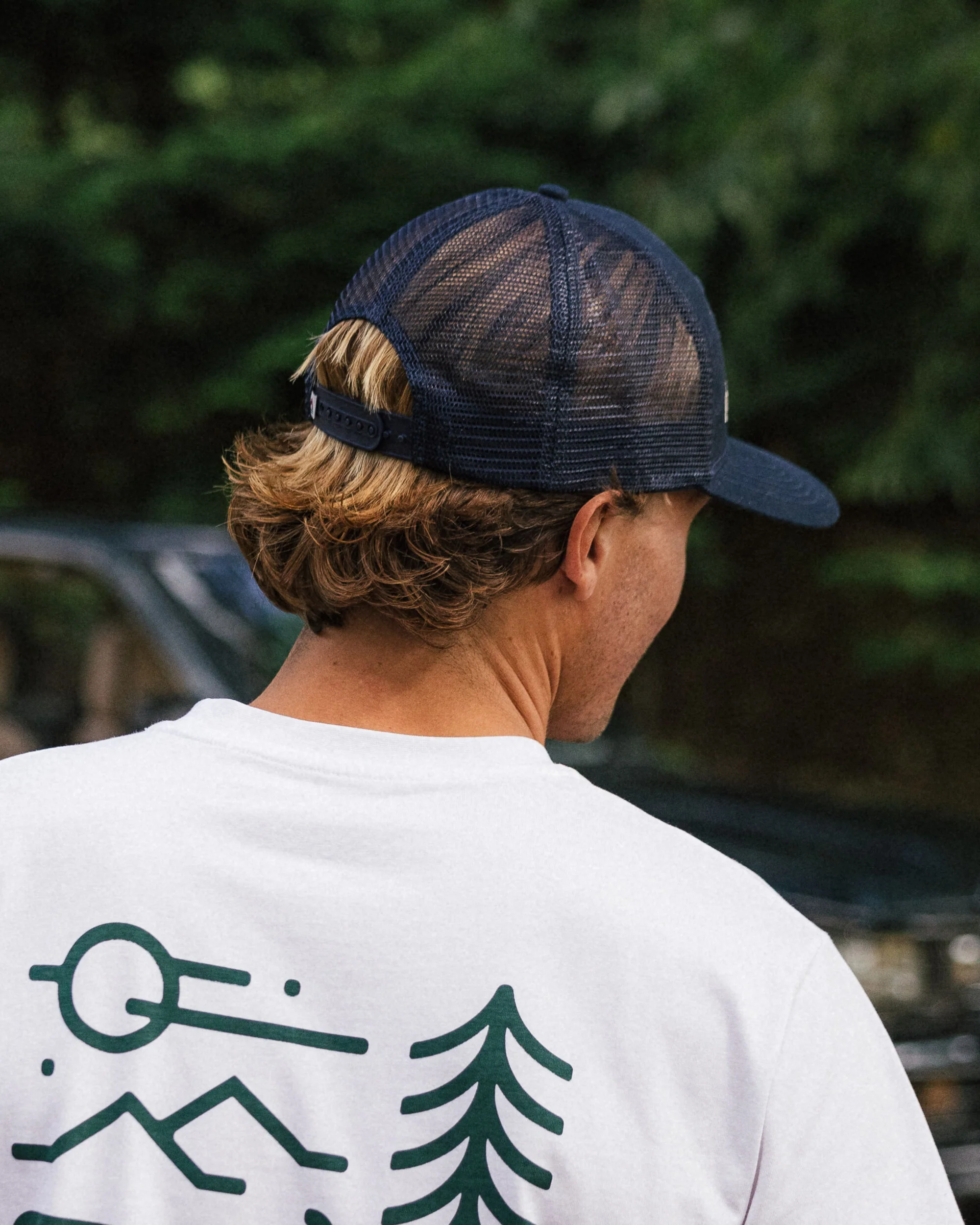 Passenger Organic Cotton Trucker Cap - Rich Navy - Image 3