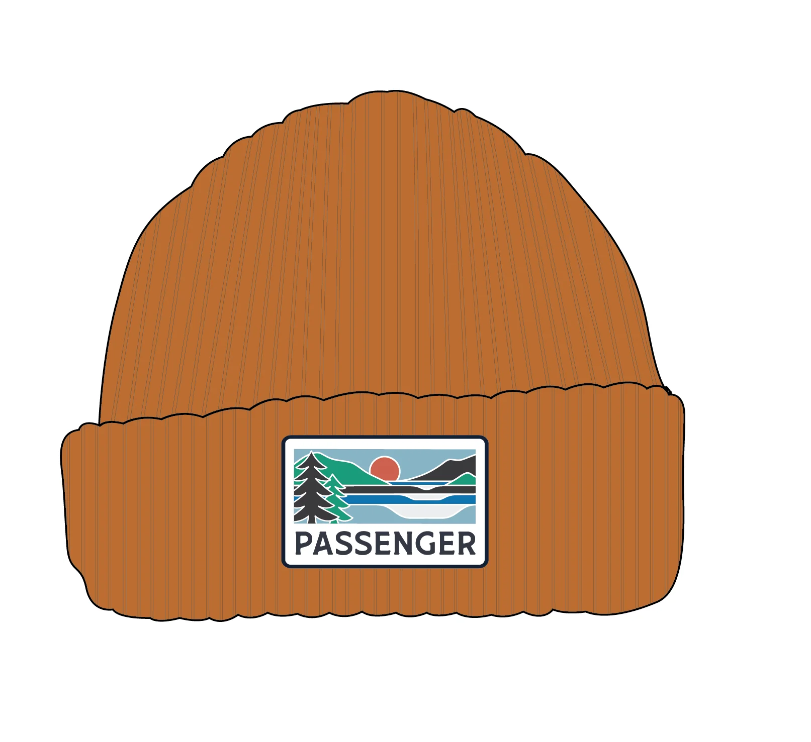 Passenger Beanie - Retro Orange - Image 5