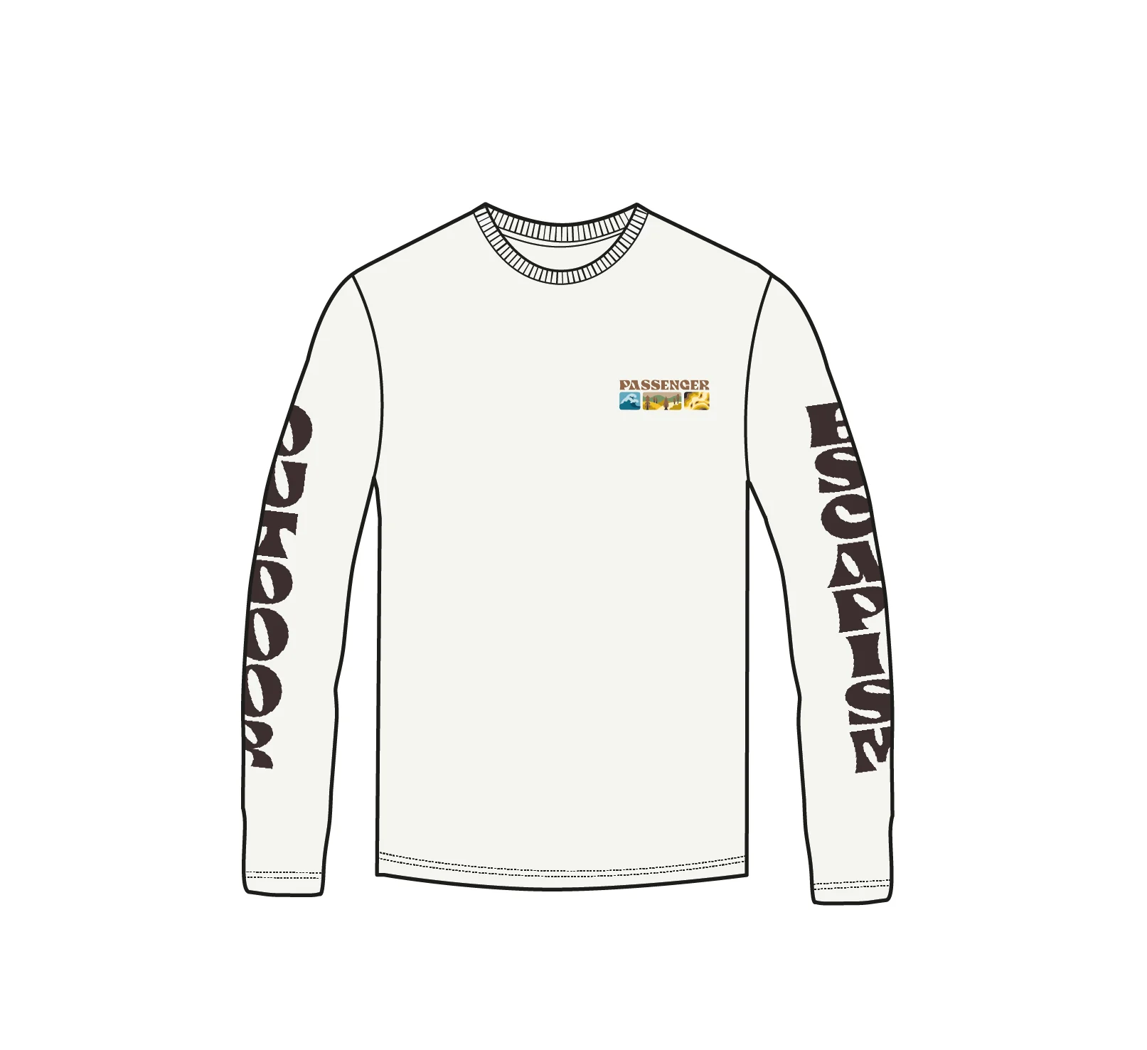 Patches LS T-Shirt - Birch - Image 9