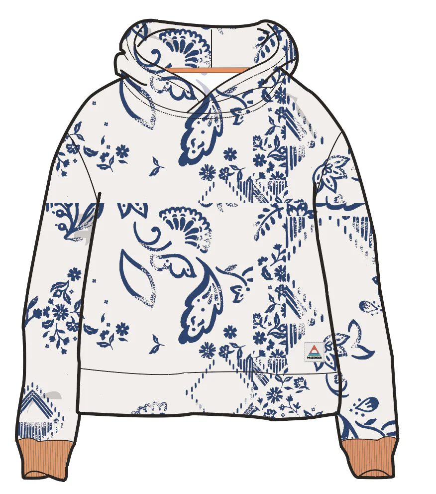 Patchwork Hoodie - Off White - Image 7