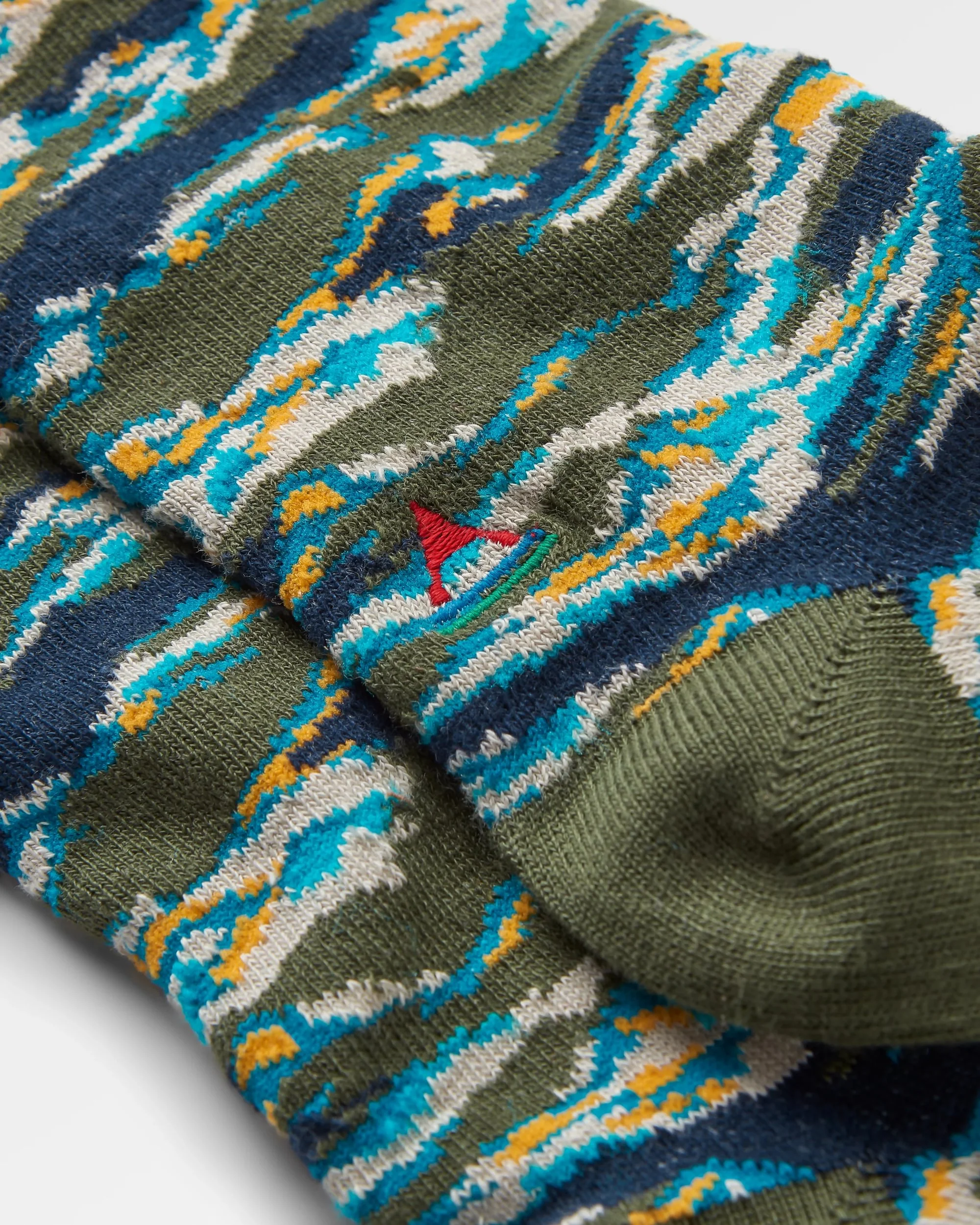 Peak Organic Midweight Crew Socks - Khaki - Image 2