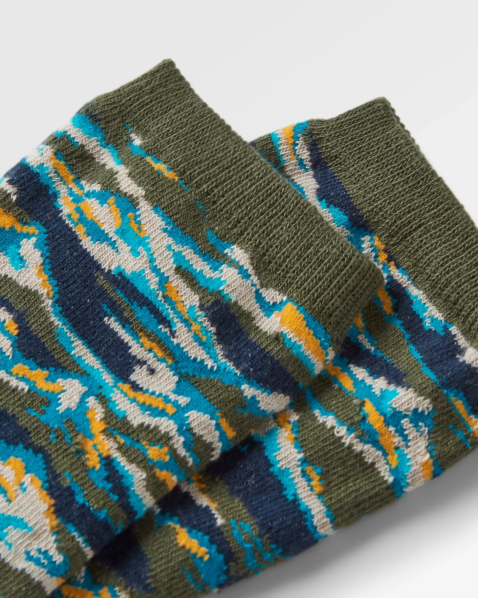 Peak Organic Midweight Crew Socks - Khaki - Image 3