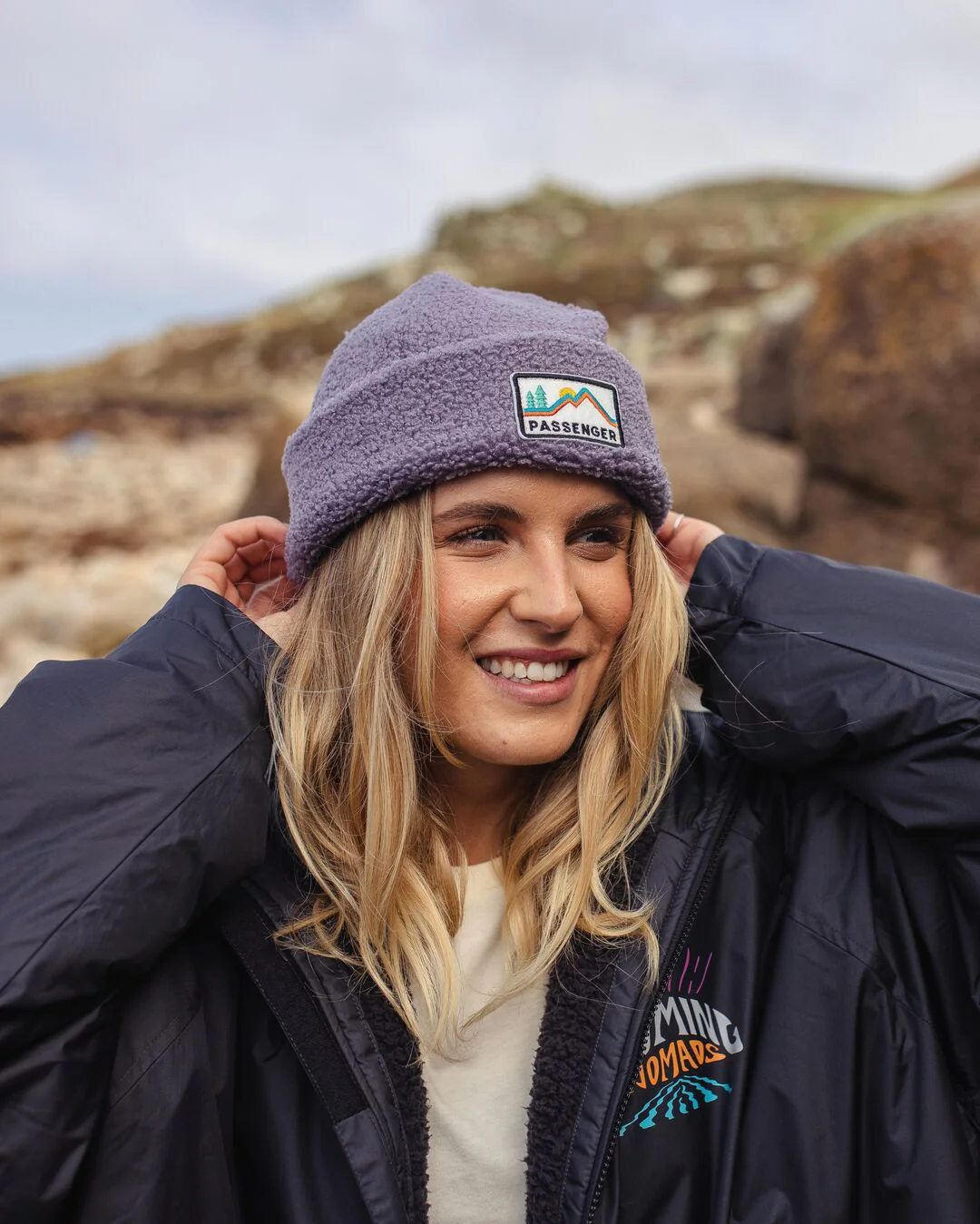Peak Sherpa Beanie - Dusty Lilac - Image 4