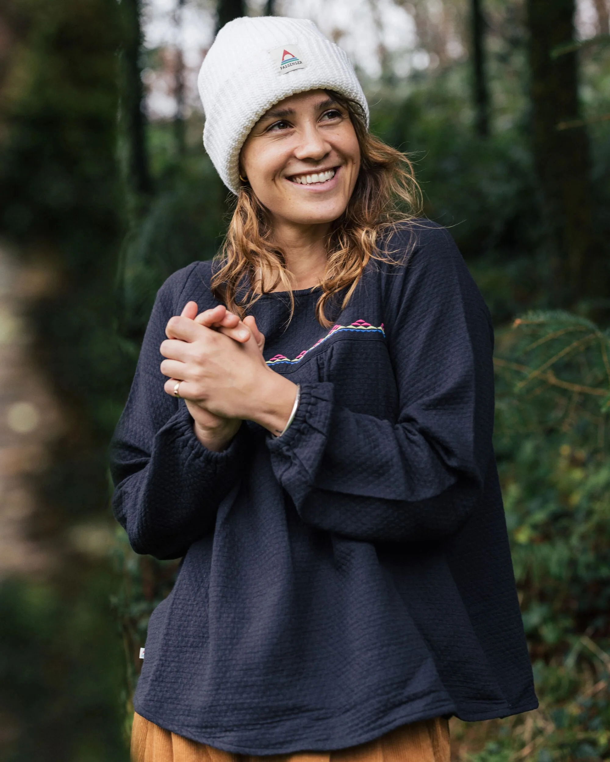 Petal Organic Cotton LS Top - Black - Image 3