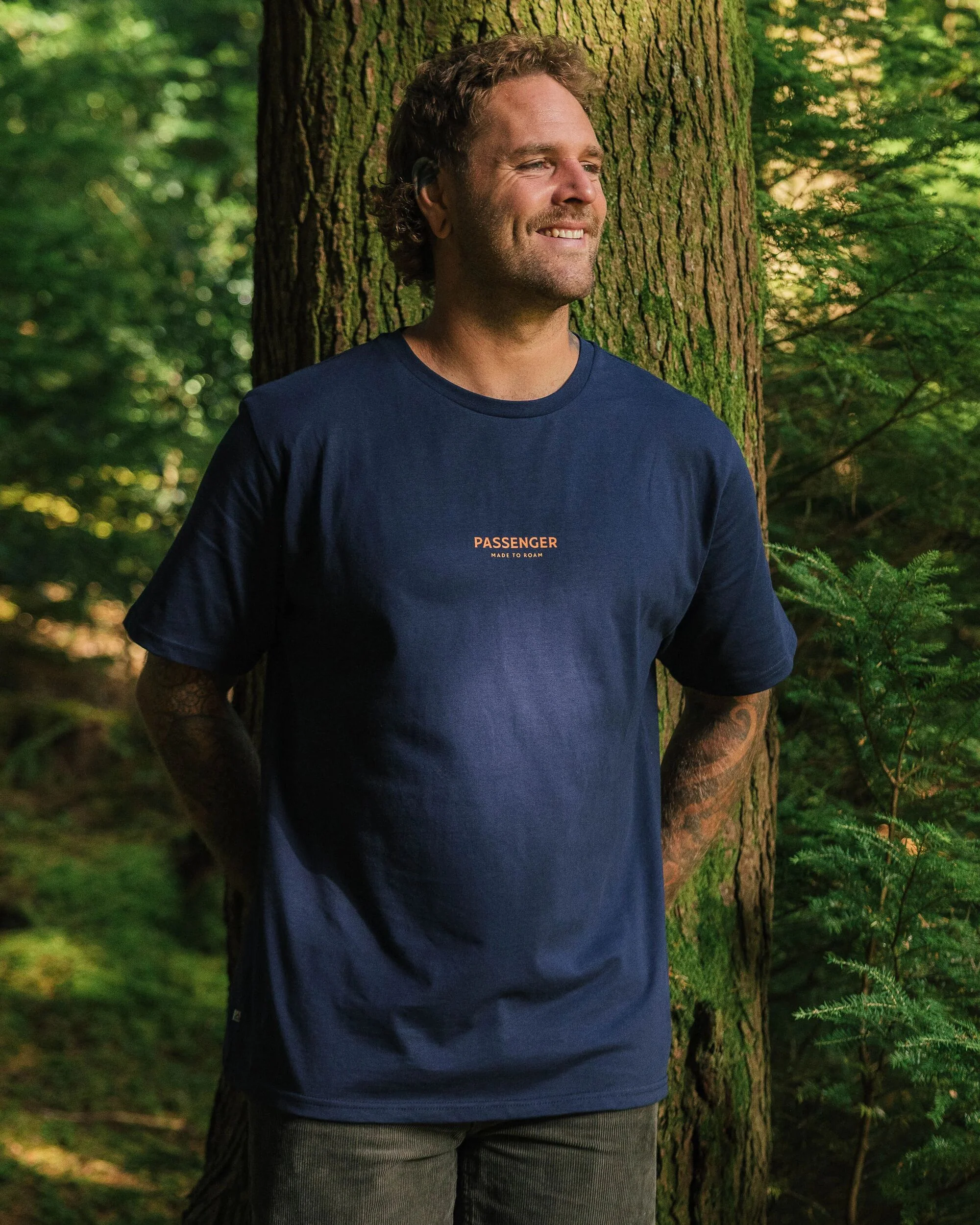 Phoenix Organic Cotton T-Shirt - Rich Navy - Image 11