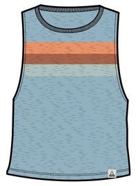 Poinsettia Organic Cotton Vest - Soft Blue Pool Marl - Image 6