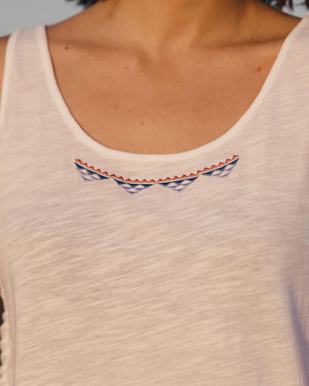Poppy Tassel Vest - White - Image 7