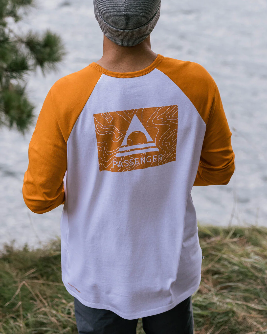 Purpose LS T-Shirt - Sunrise Orange/White