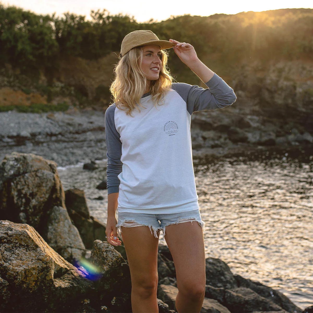 Rainbow LS T-Shirt - Stone Blue - Image 4