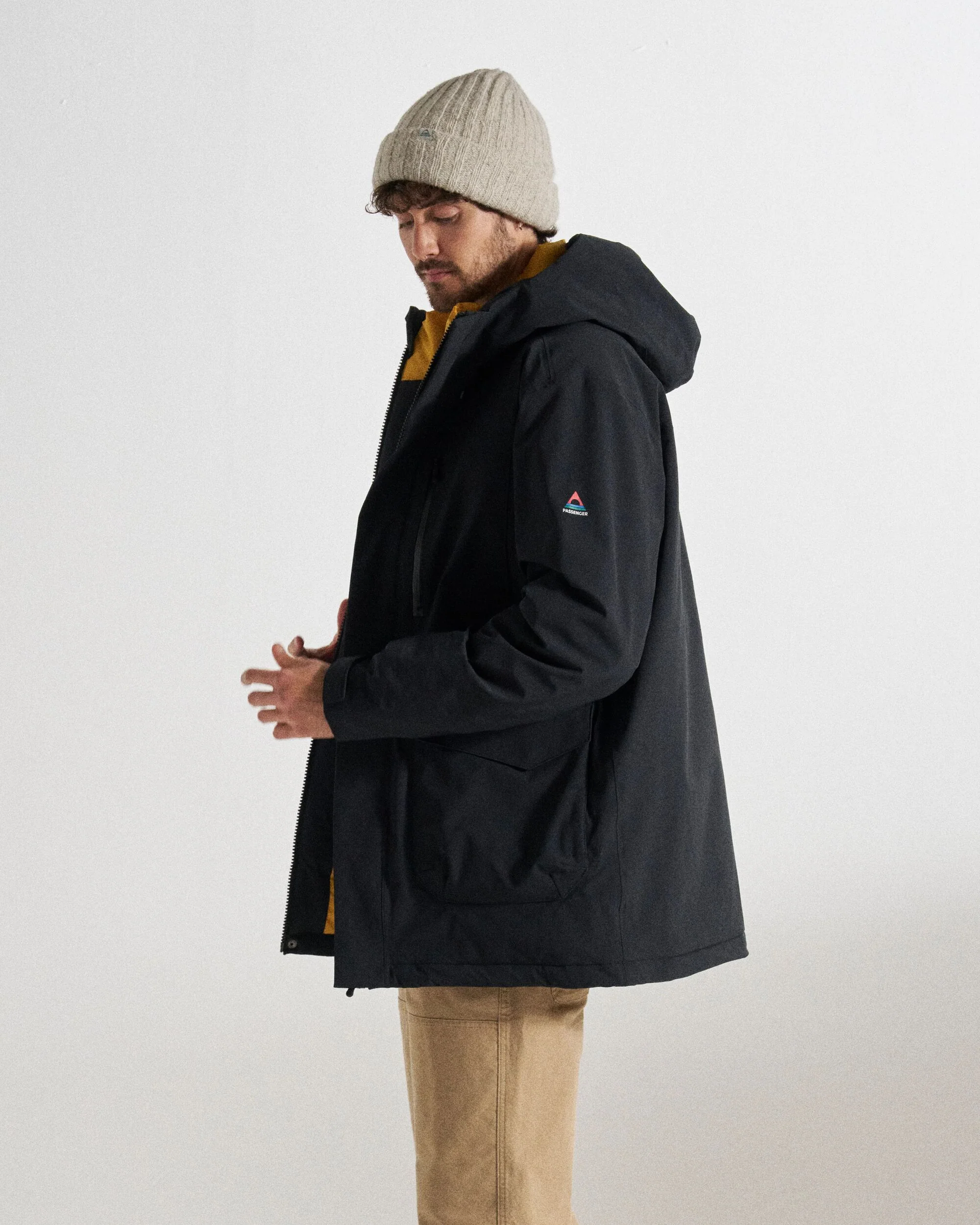 Rainier Waterproof Parka - Black - Image 7