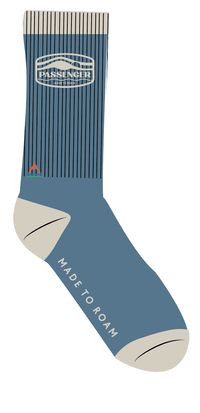 Rambler Organic Midweight Crew Socks - Moonlight Blue - Image 6
