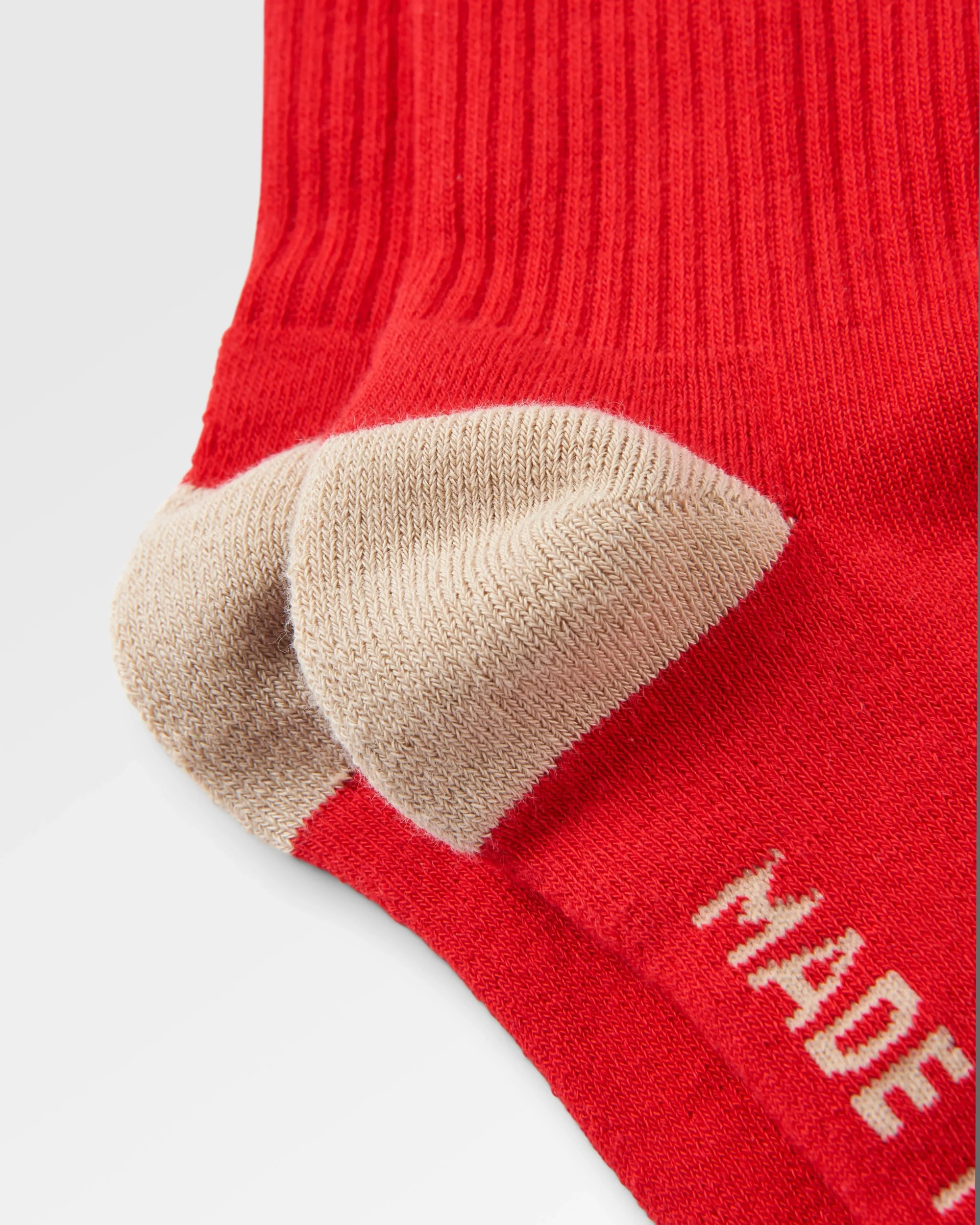 Rambler Organic Mid-weight Crew Socks - Red Ochre - Image 4