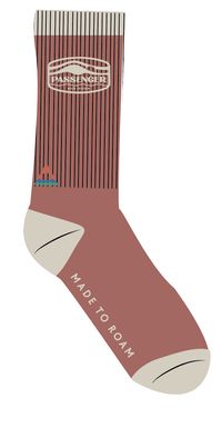 Rambler Organic Mid-weight Crew Socks - Red Ochre - Image 7