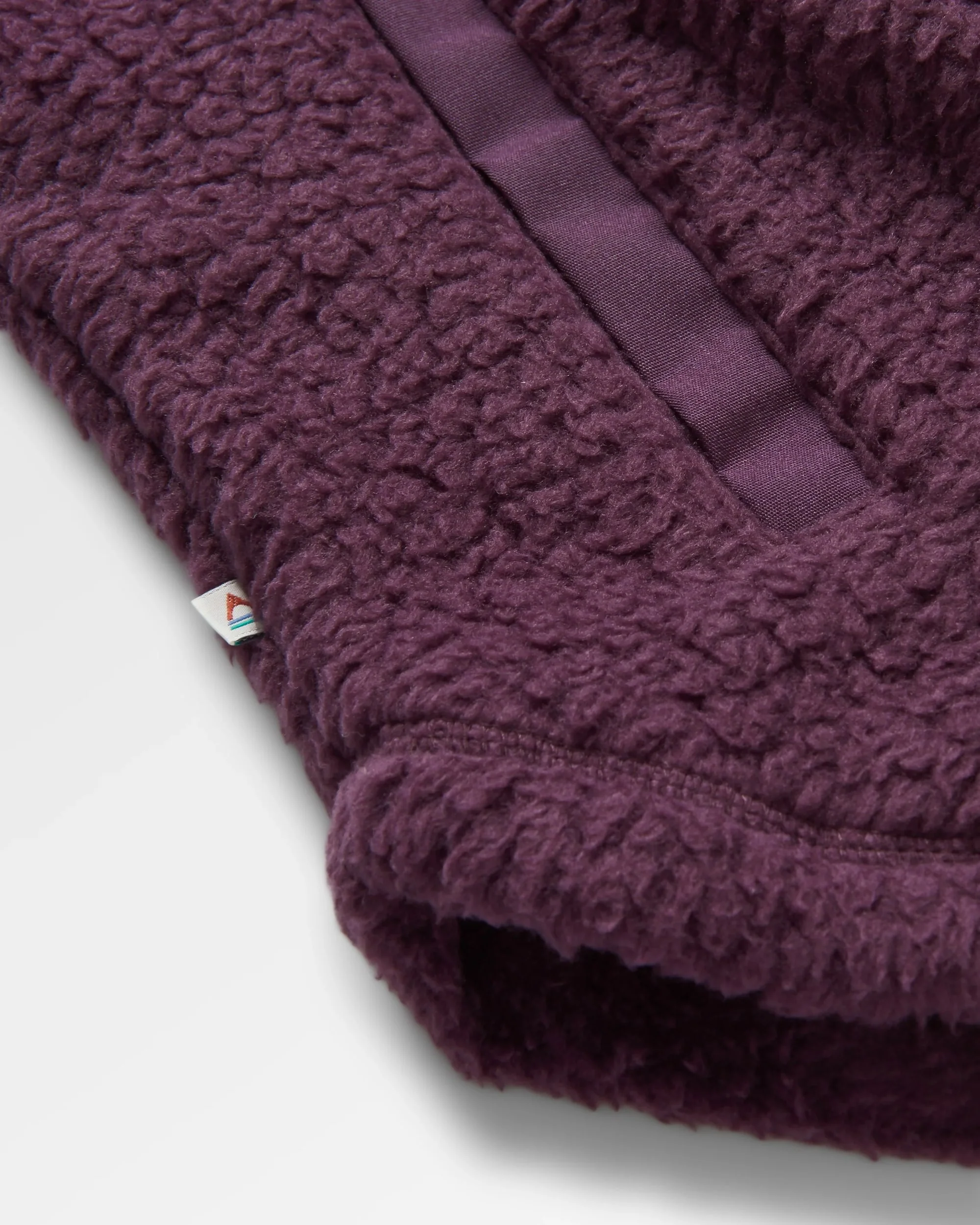 Rappel Sherpa Oversized Shirt - Deep Plum - Image 6