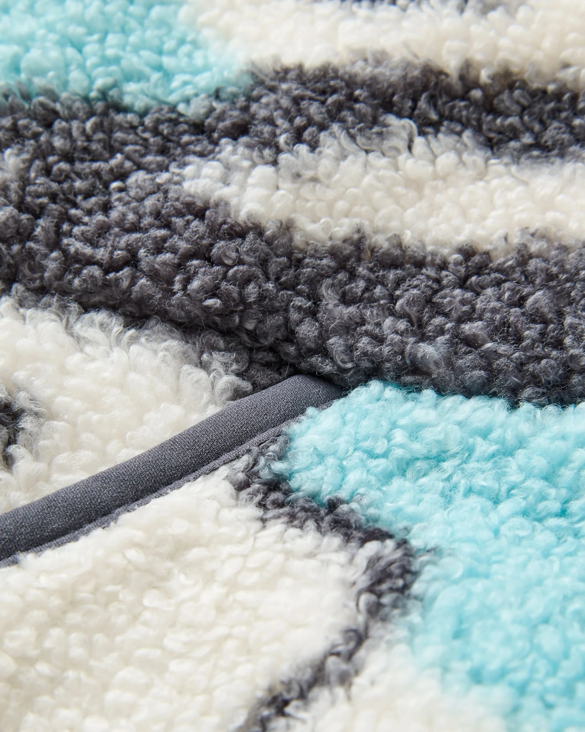 Ravi Sherpa Fleece - Abstract Trails Off White - Image 7
