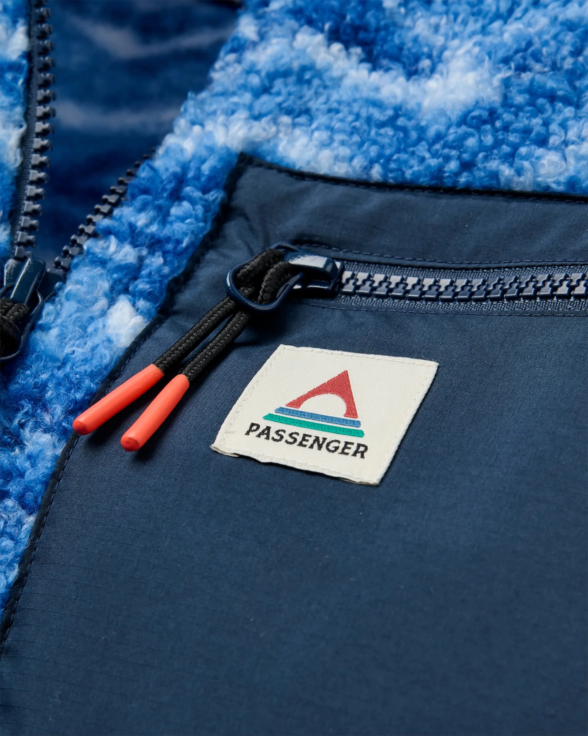 Ravi Sherpa Fleece - Tracks Electric Blue - Image 5