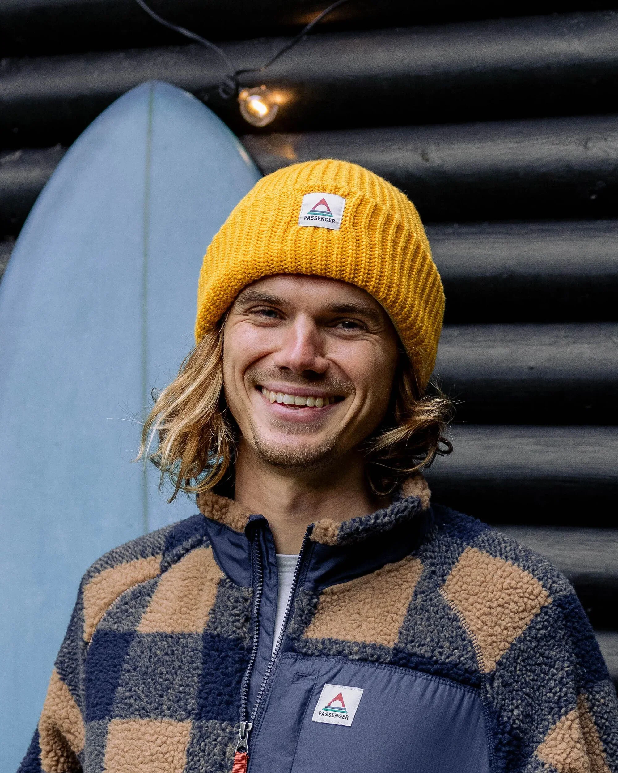 Beechwood Fleece Lined Beanie - Mustard Gold - Image 3