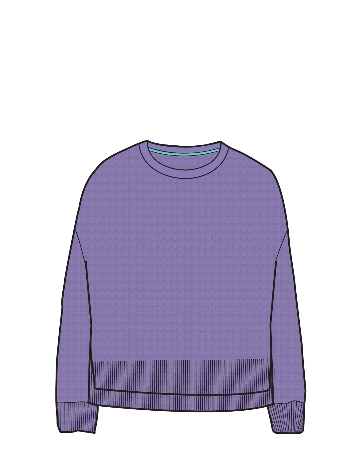 Grace Knitted Jumper - Retro Purple - Image 12