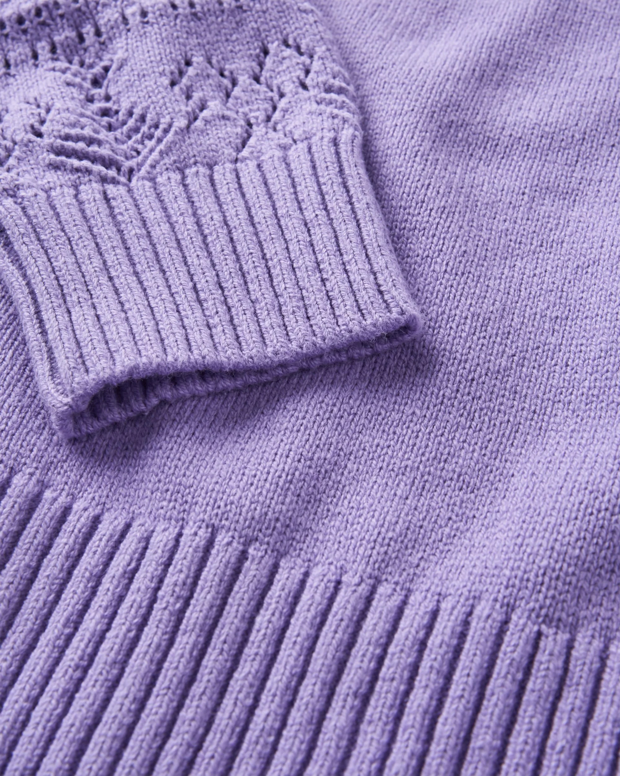 Grace Knitted Jumper - Retro Purple - Image 7