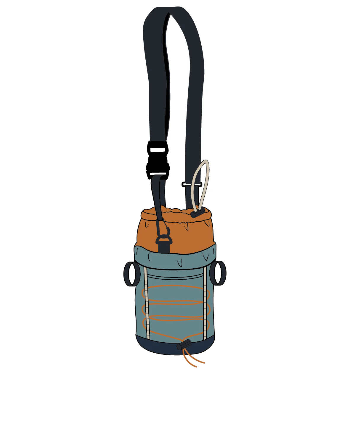 Refresh Hybrid Bottle Bag - Arctic/Retro Orange - Image 11