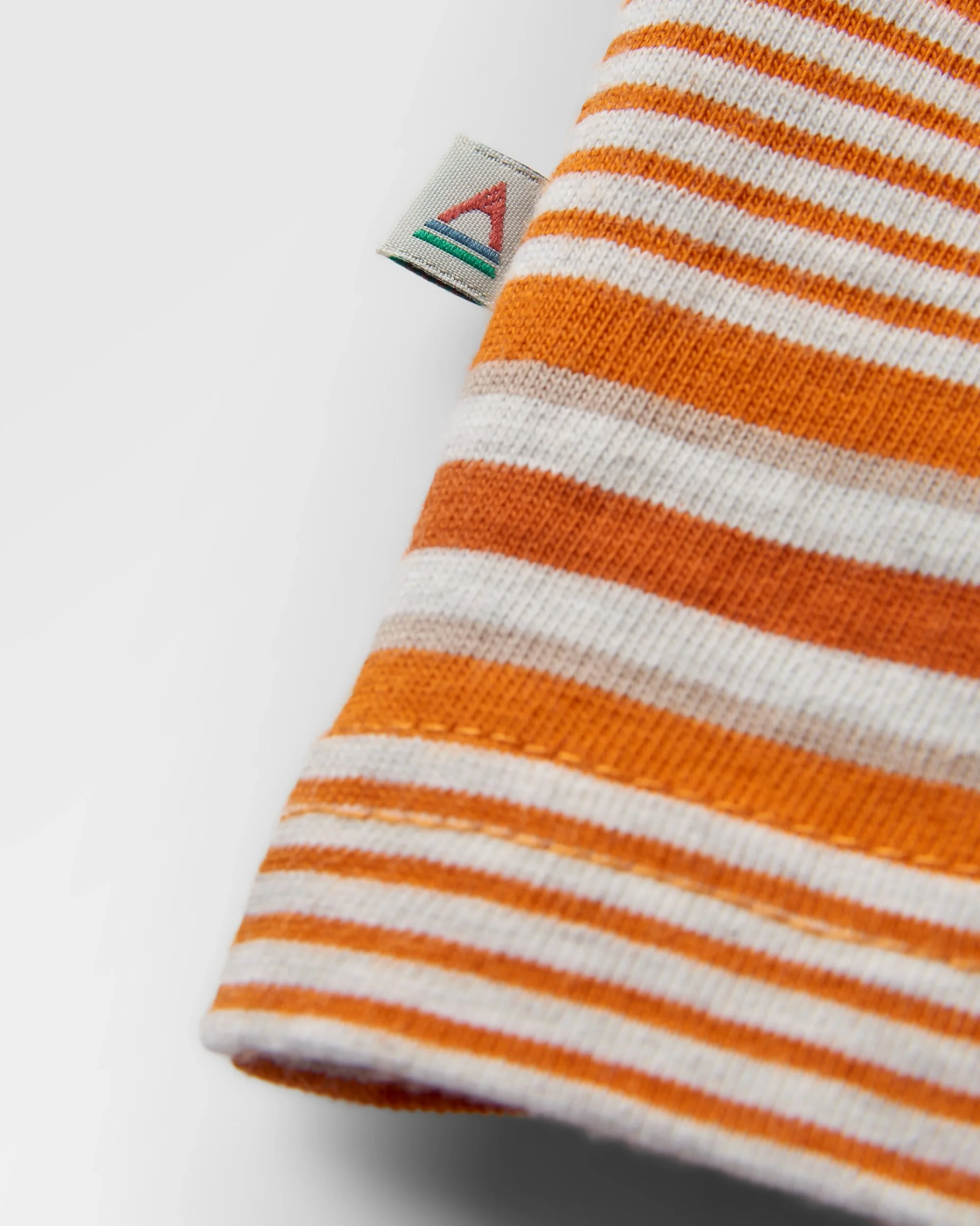 Retro Relaxed Fit T-Shirt - Sunrise Orange Stripe - Image 8