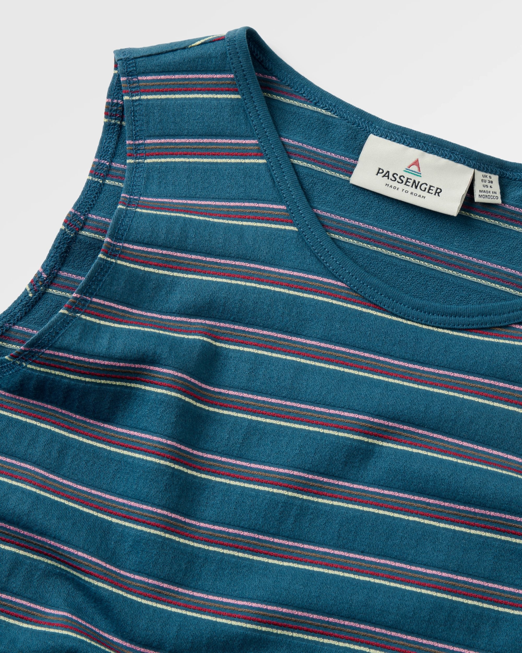 Retro Vibes Vest  - Dark Denim Stripe - Image 2