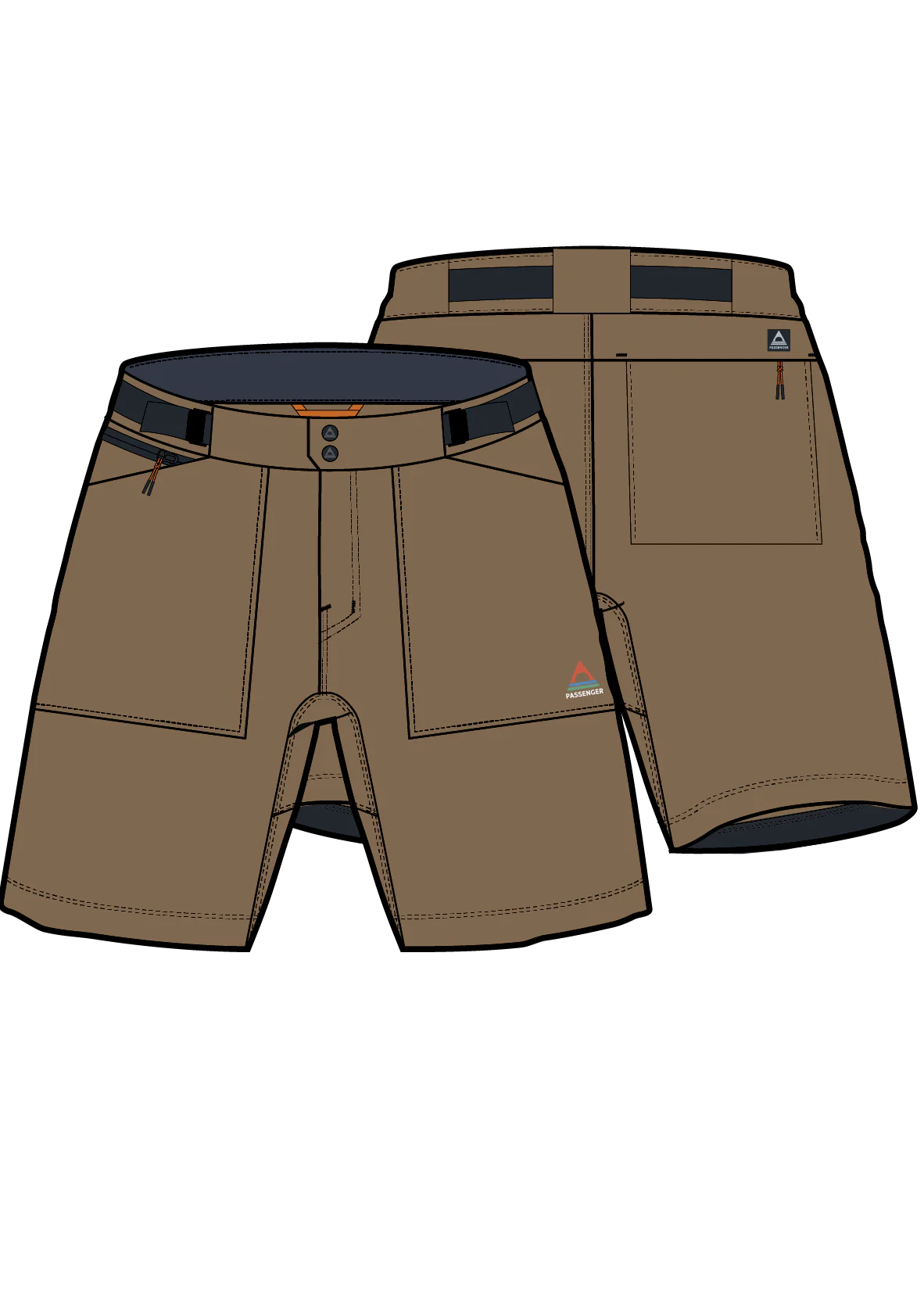 Ridescape Men's Active Short - Caramel Brown - Image 7