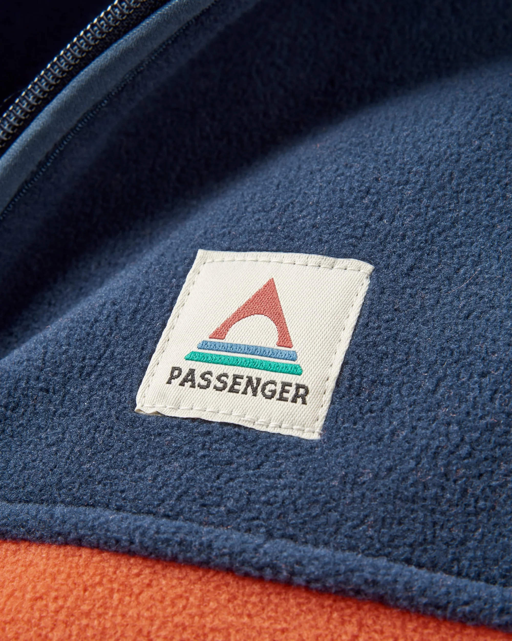 Ridge 2.0 Full Zip Polar Fleece - Rich Navy/ Burnt Orange - Image 3