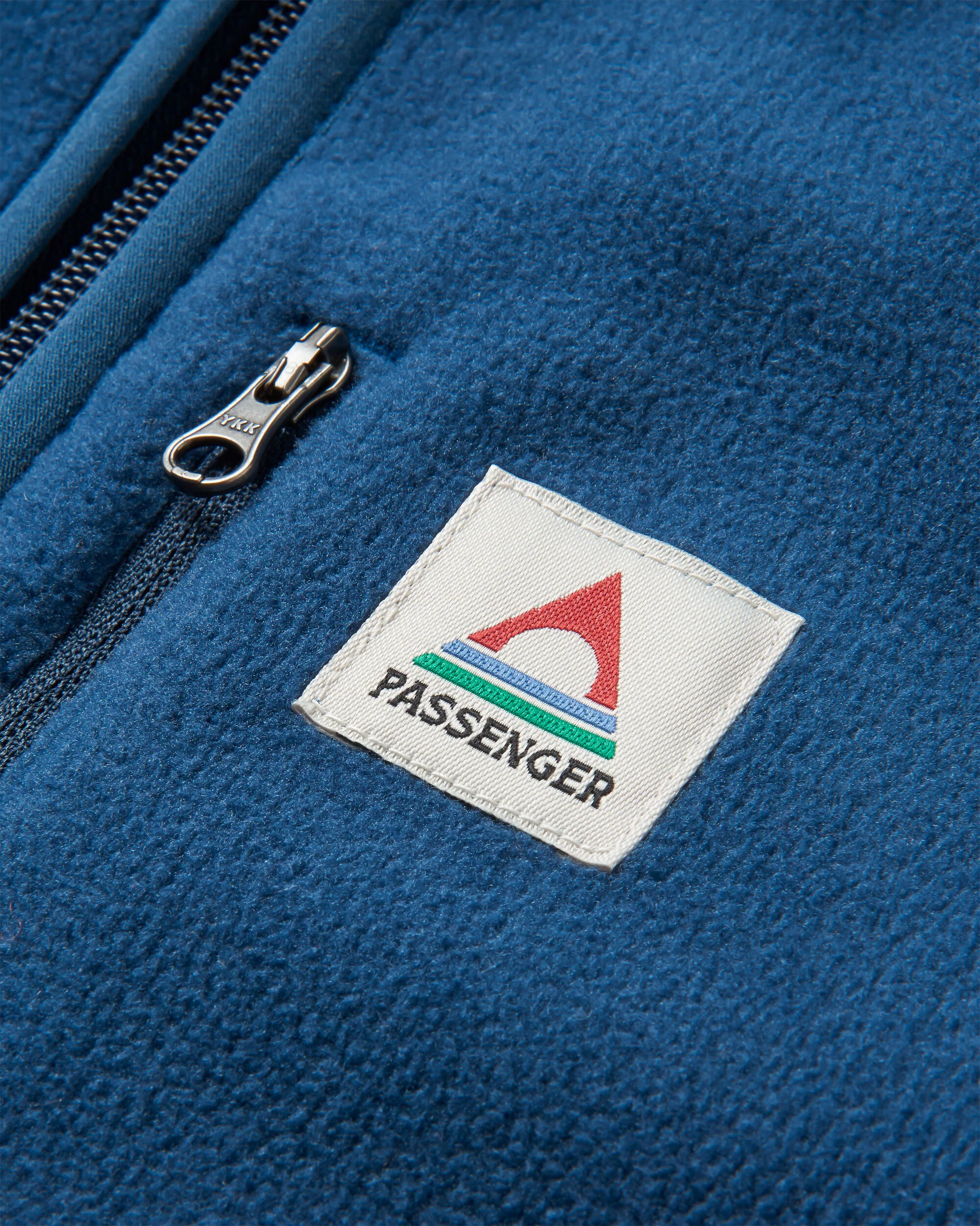 Ridge Full Zip Polar Fleece - Dark Denim/Toffee - Image 9