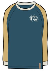Riser LS T-Shirt - Blue Coral - Image 9