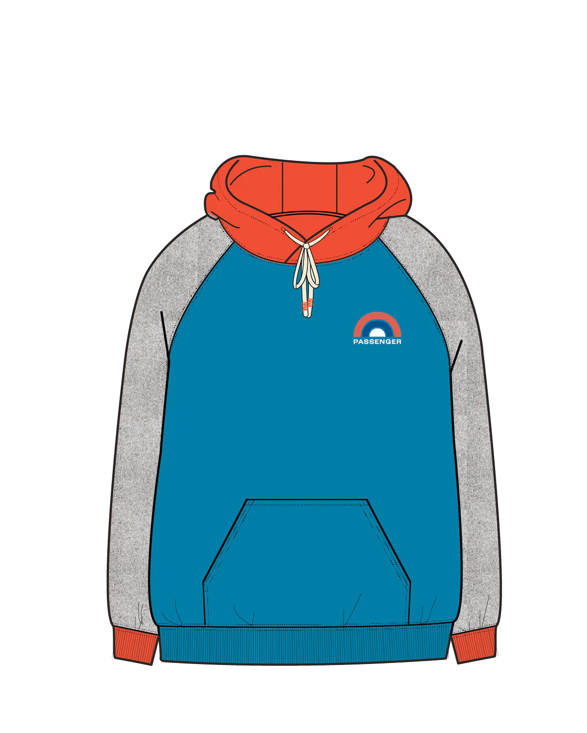 Riser Organic Cotton Hoodie - Bluejay - Image 6