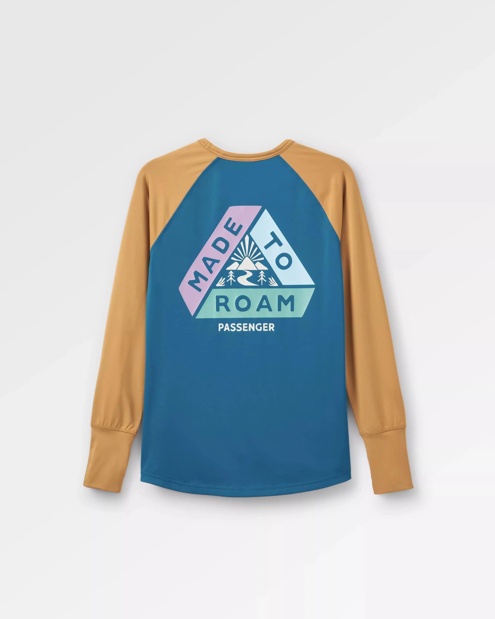 River Active LS T-Shirt - Dusty Ochre/ Corsair Blue - Image 6