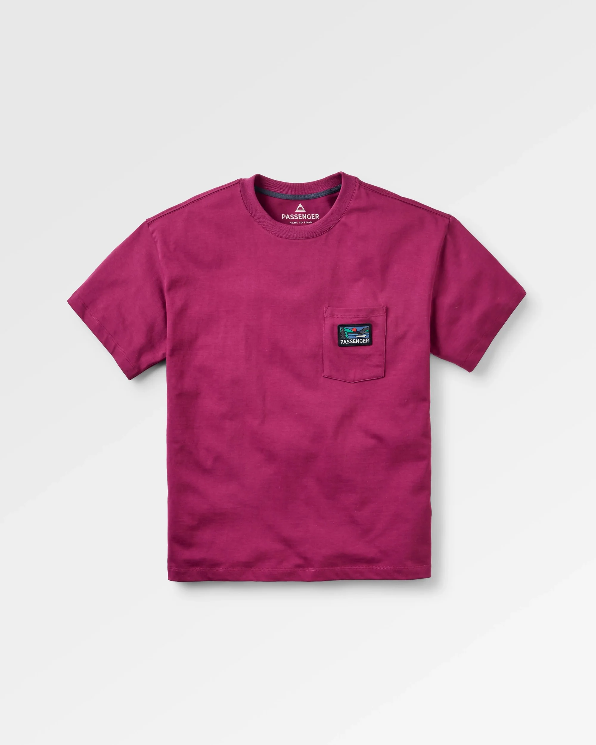 Roamer Patch Relaxed Fit T-Shirt - Warm Berry