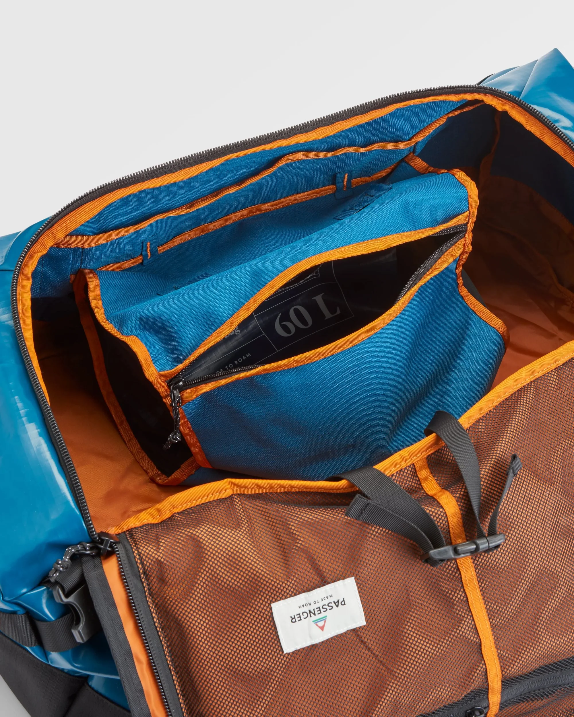 Roamer 60L Duffel Bag - Tidal Blue - Image 14