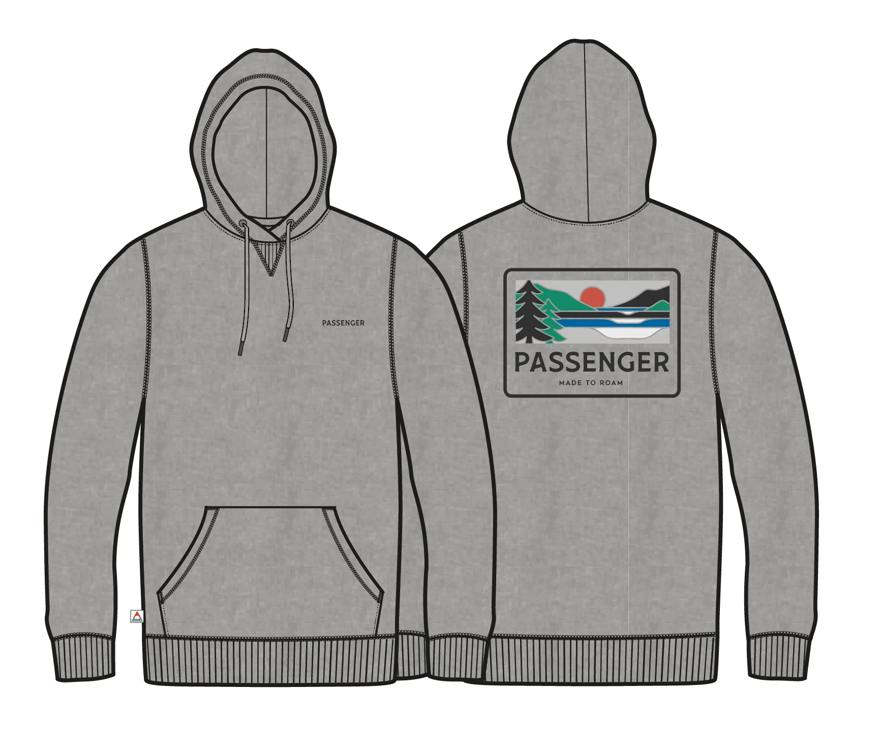 Roamer Hoodie - Grey Marl - Image 8