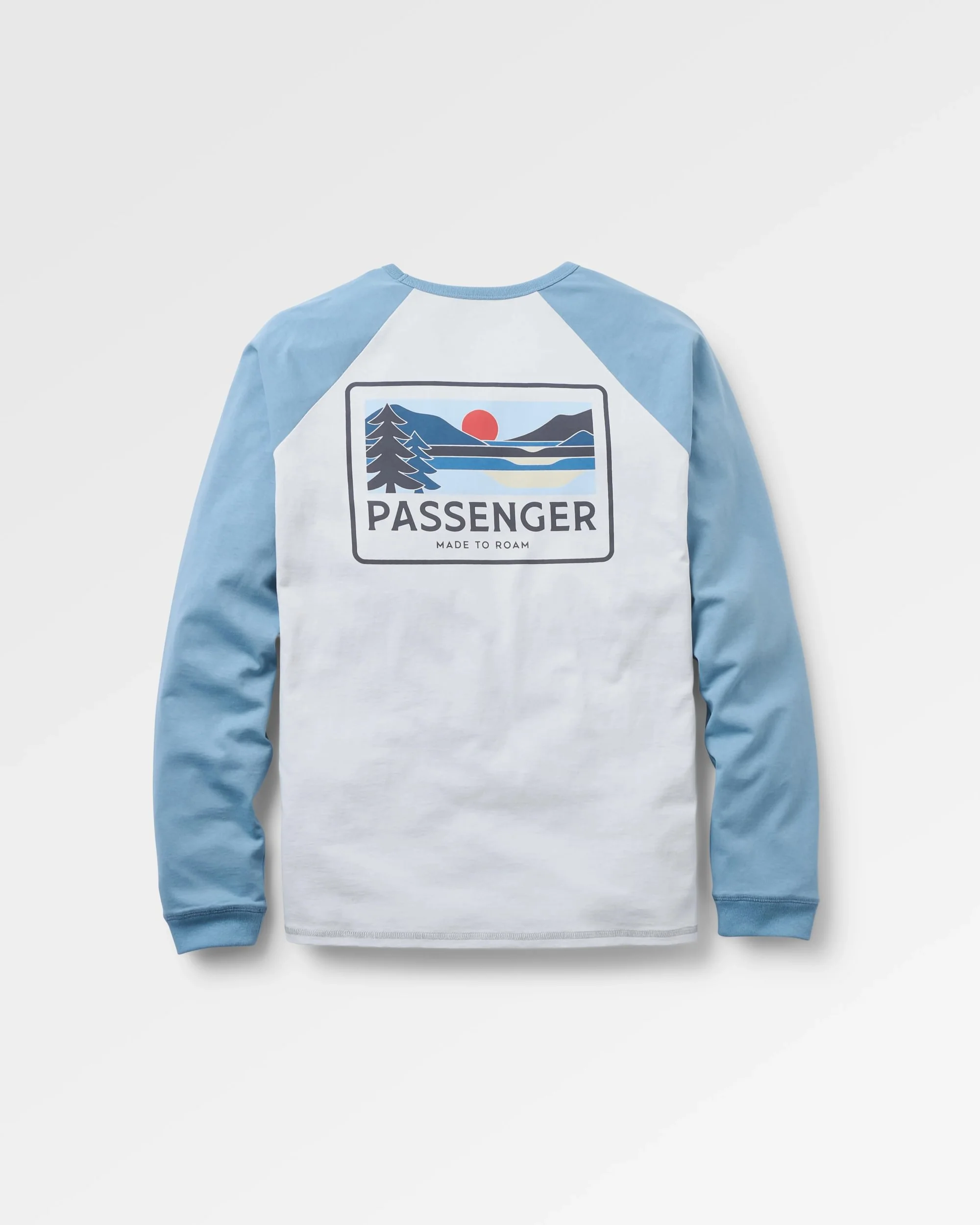 Roamer Raglan LS T-Shirt - Grey Blue - Image 2