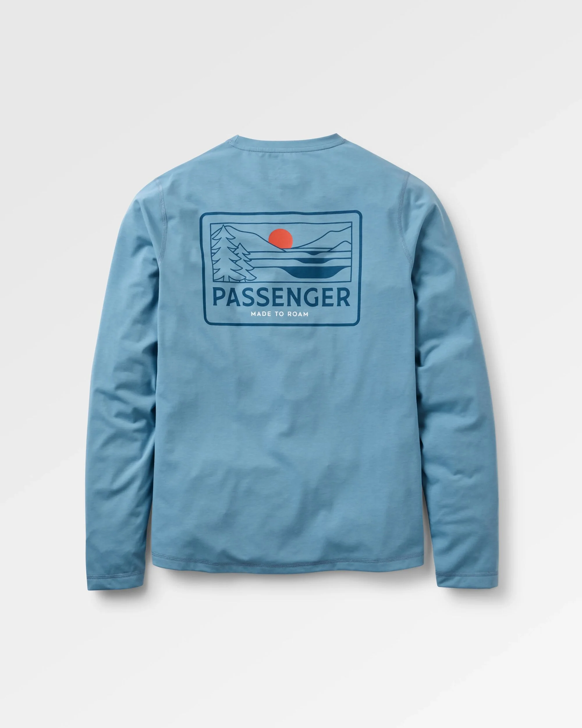 Roamscreen UPF50 Drirelease® Men's LS T-Shirt - Faded Denim - Image 5