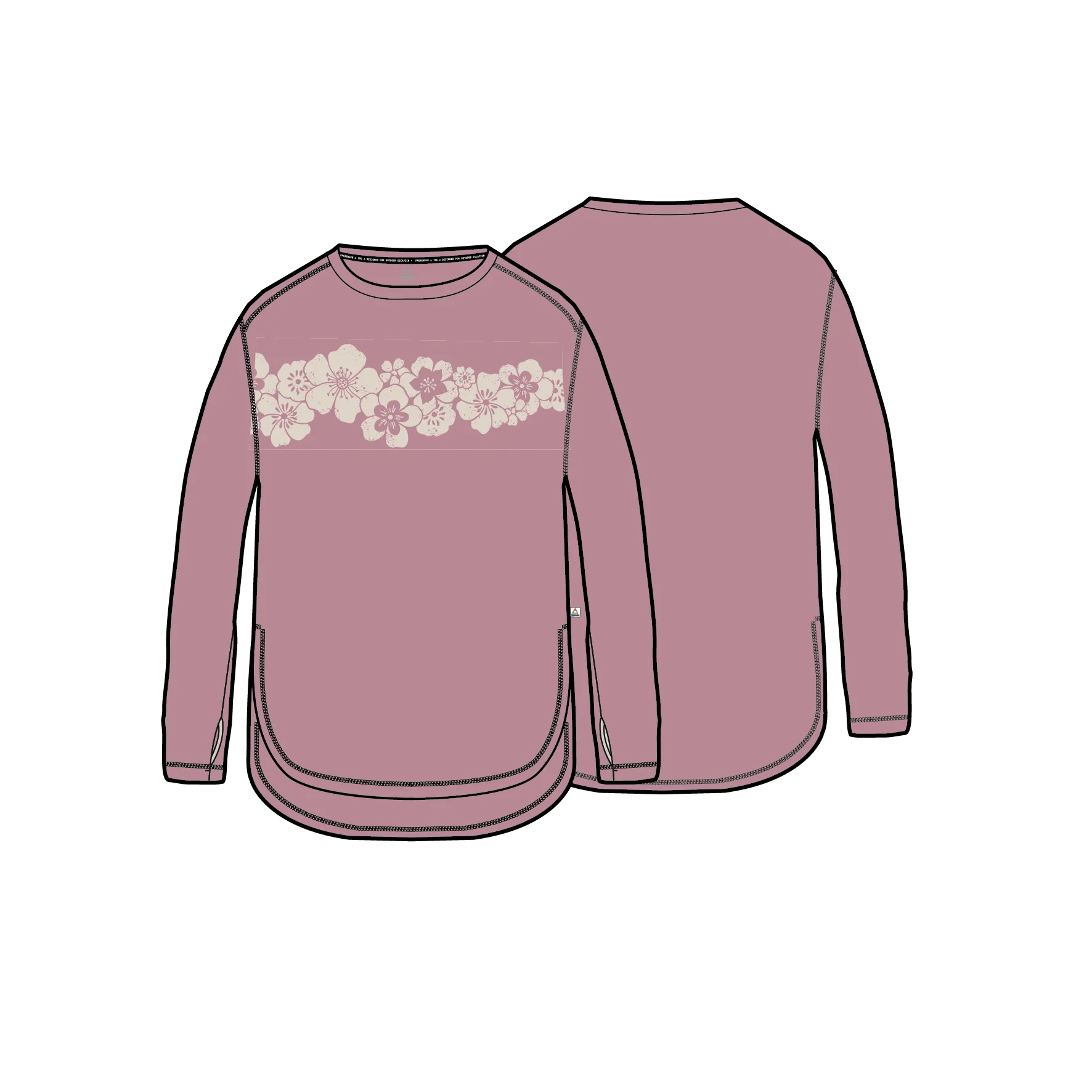 Roamscreen UPF50 DrireleaseĀ® Women's LS T-Shirt - Pink Haze - Image 6