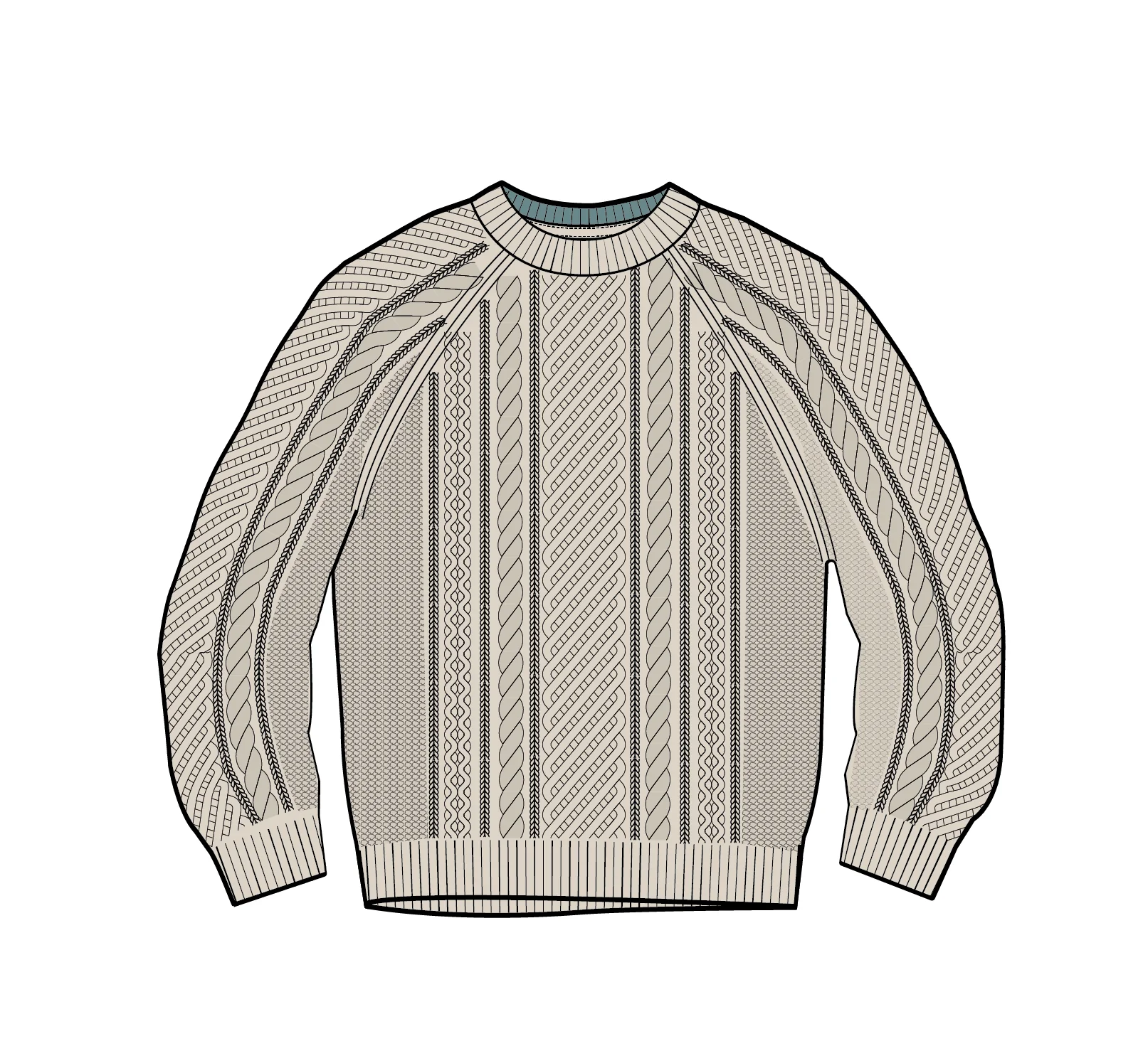 Sandbar Merino Wool Blend Jumper - Oatmeal - Image 10