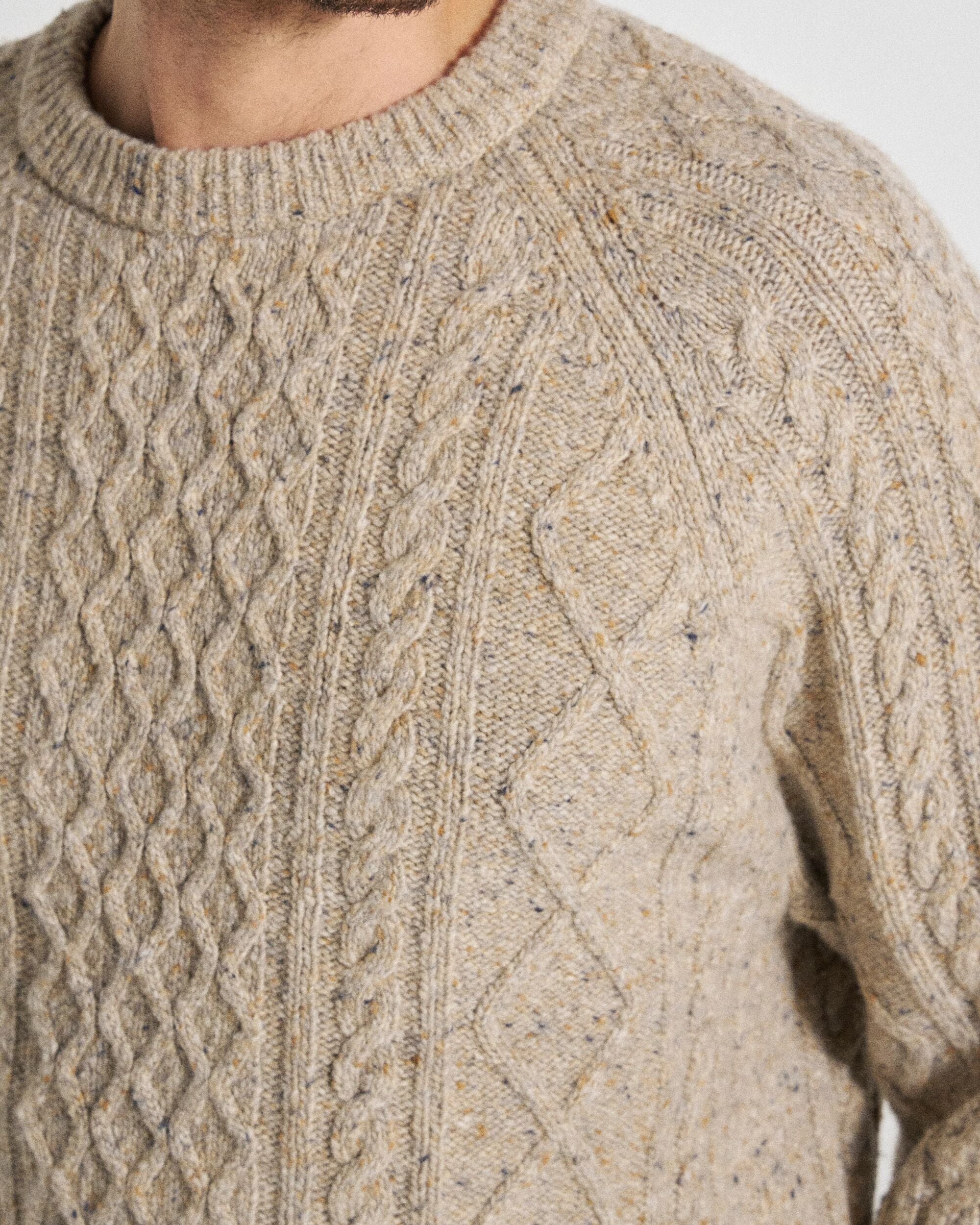 Sandbar Merino Wool Blend Jumper - Oatmeal - Image 6