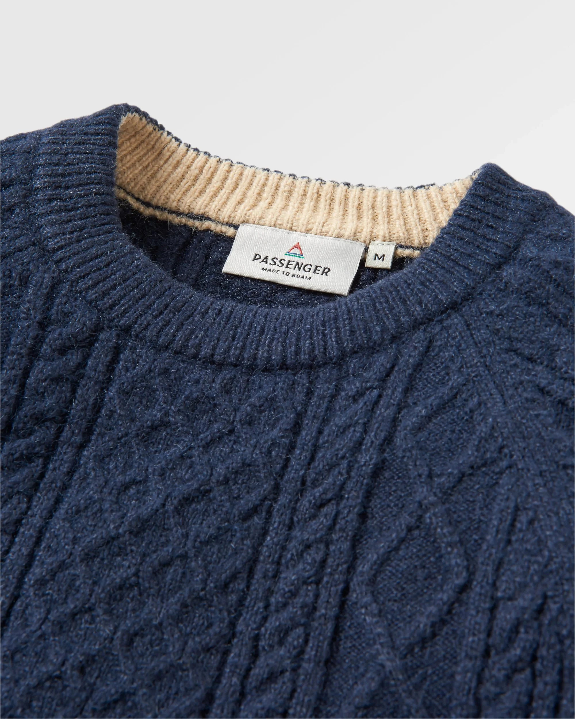 Sandbar Cable Knitted Jumper - Rich Navy - Image 2