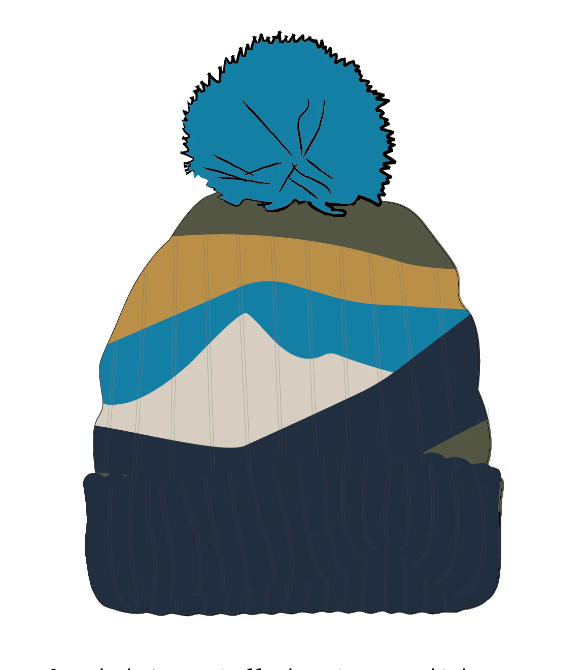 Scenic Bobble Hat - Scenic Bluejay - Image 4