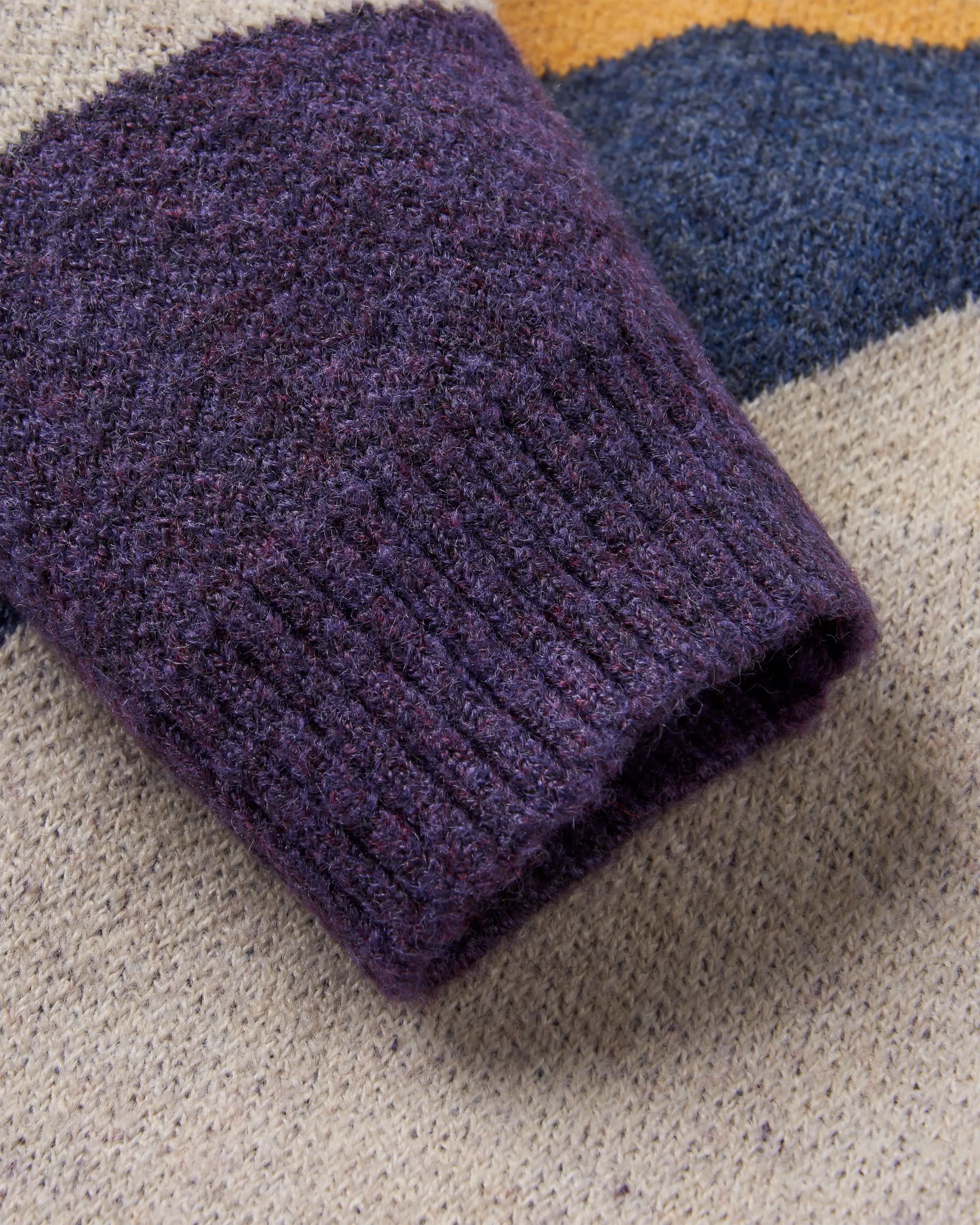 Scenic Knitted Cardigan - Scenic Deep Plum - Image 10