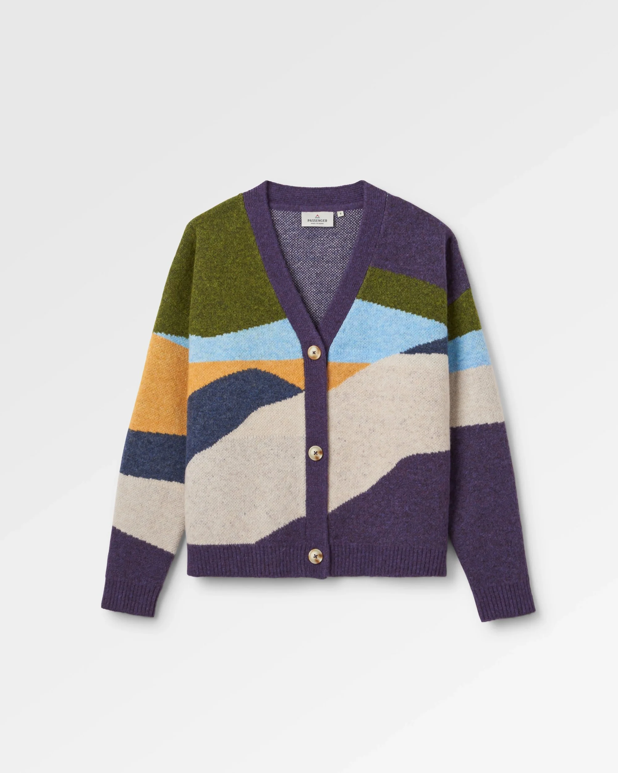 Scenic Knitted Cardigan - Scenic Deep Plum - Image 2