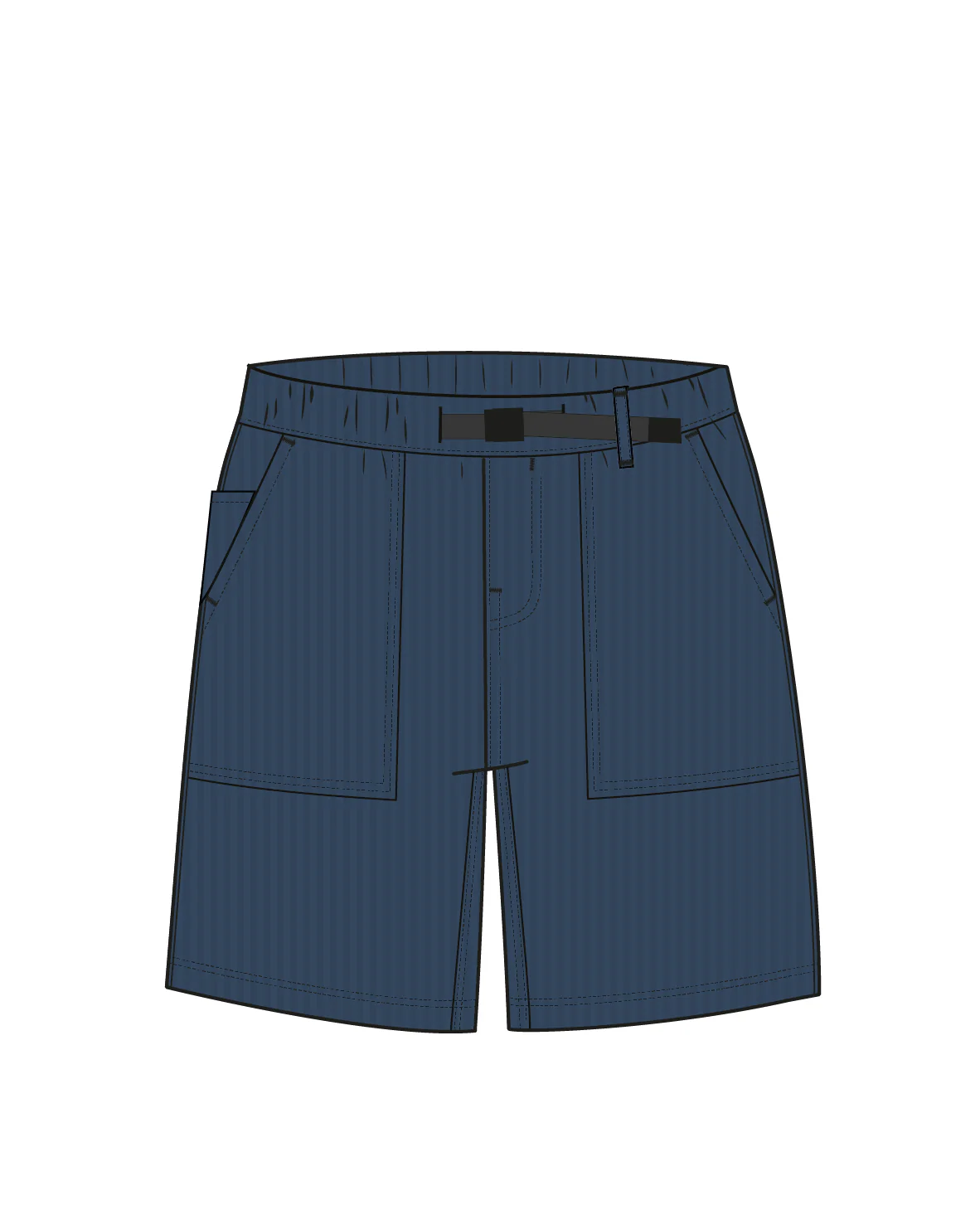 Shack Cord Short - Dark Denim - Image 13
