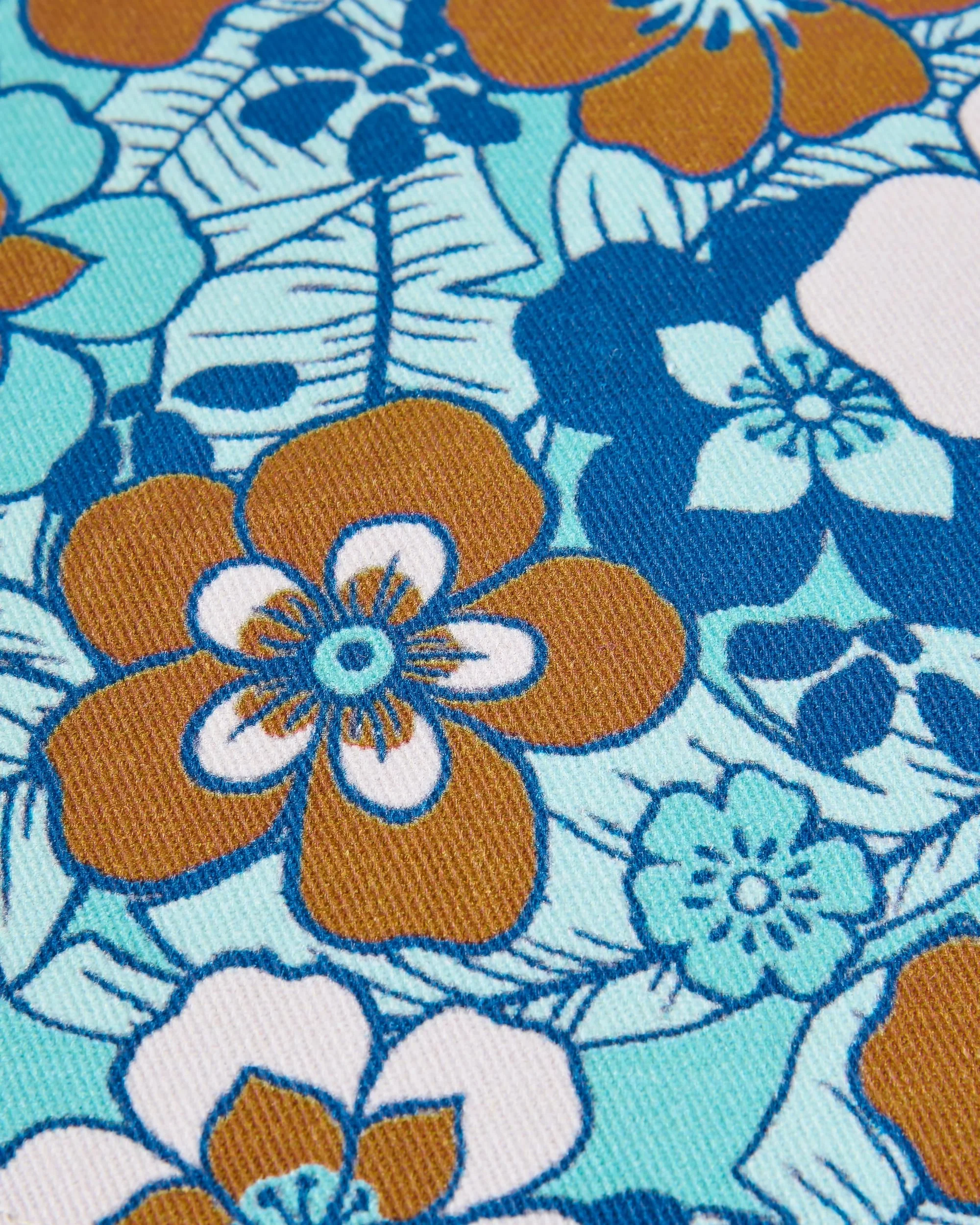 Shaded Bucket Hat - Vintage Floral Aqua - Image 8