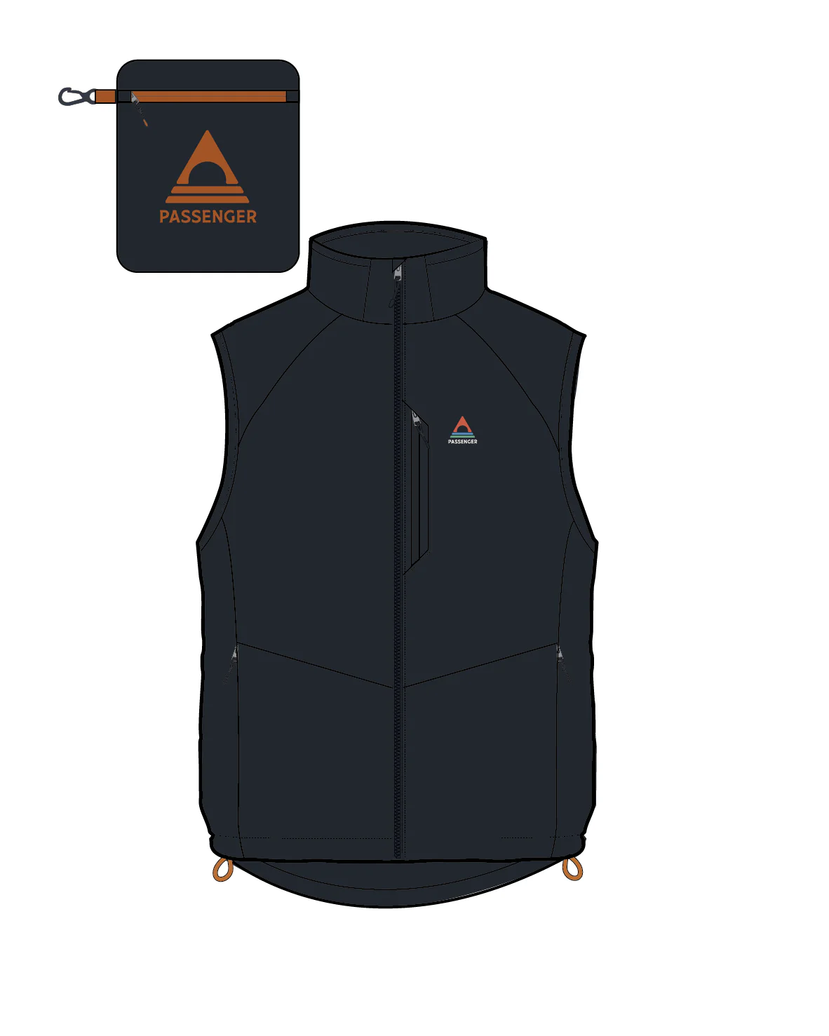 Shasta Lightweight Thermore® Insulated Gilet - Black - Image 11