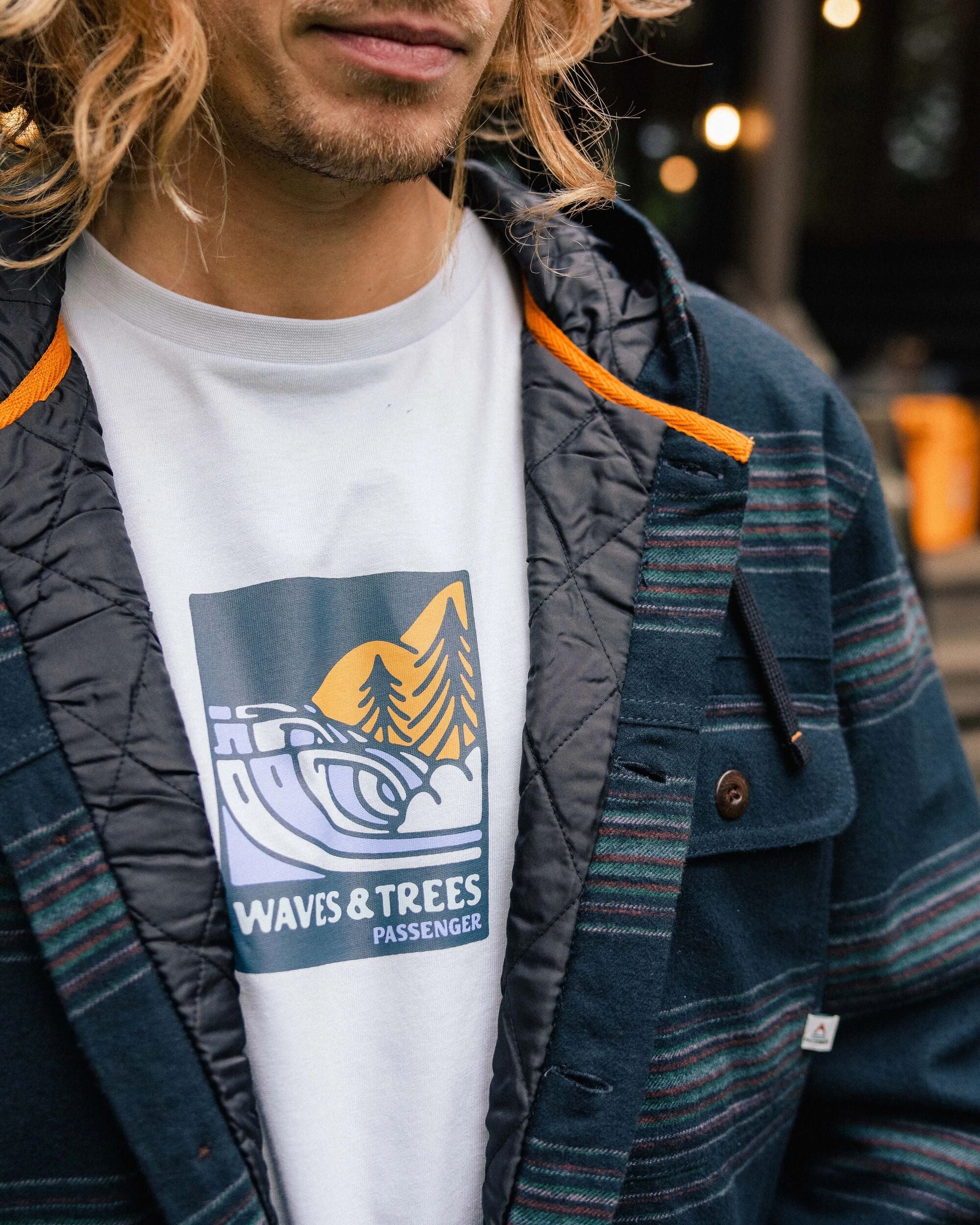 Sherwood Check Hooded Overshirt - Black Stripe - Image 5