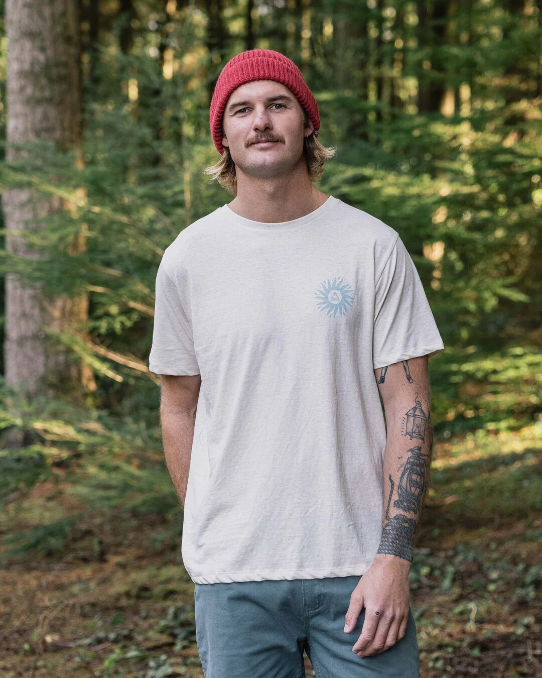 Shine Organic Cotton T-Shirt - Milky Marl - Image 4